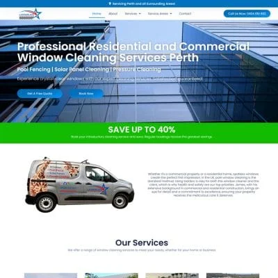 Gutter cleaning website design Gold Coast - Service area focused website